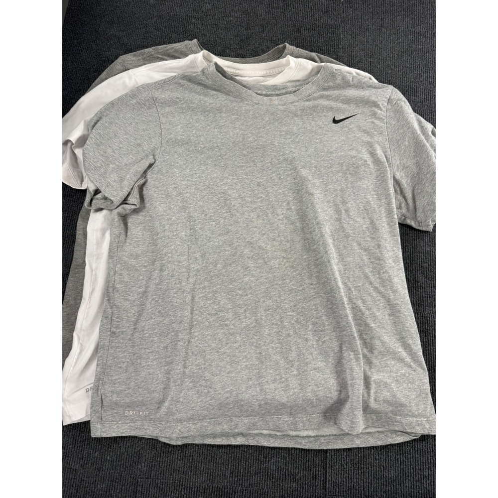 Nike Mens T-Shirt Lot of 4 XL Dri-FIT NBA Curry Mascot Sportswear Grey Blue - Picture 7 of 10